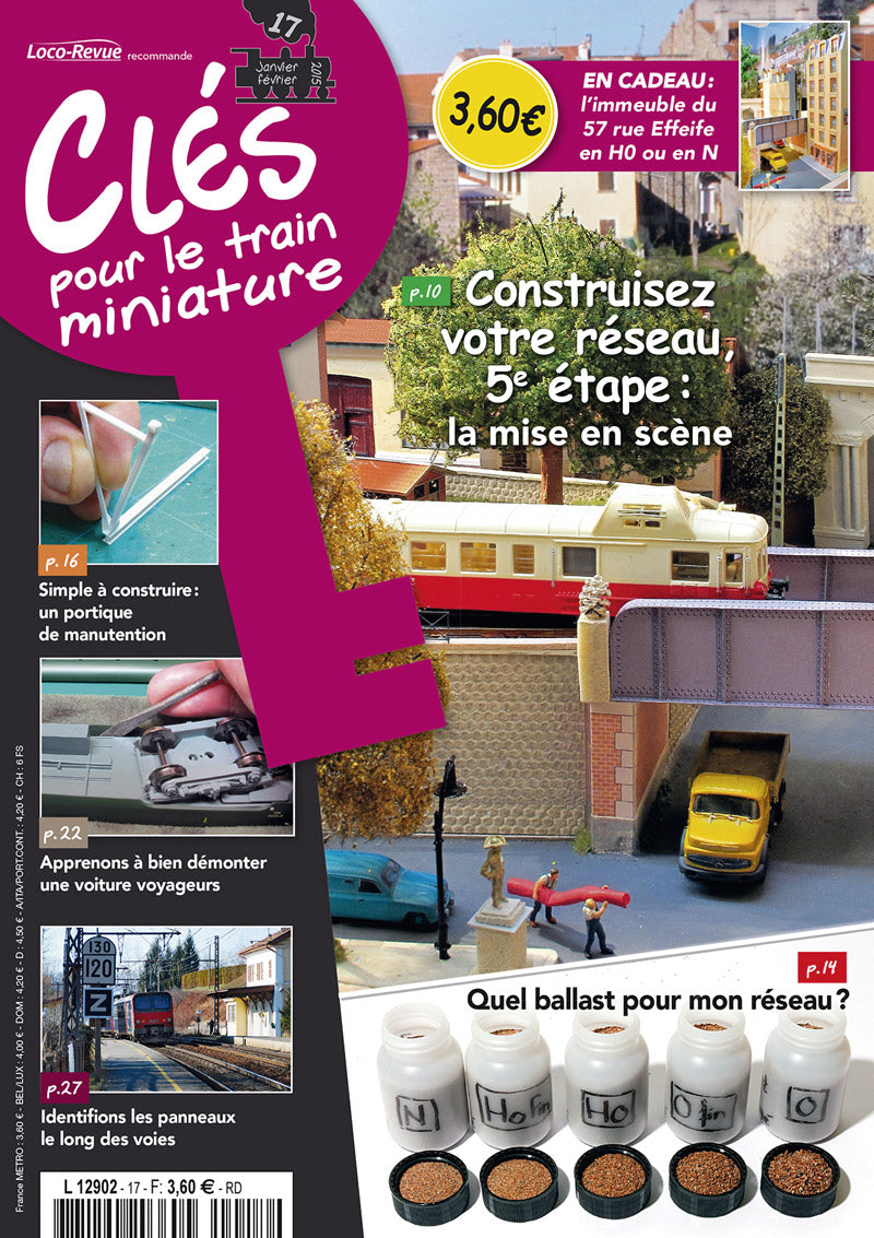 Clés pour le train miniature n° 17