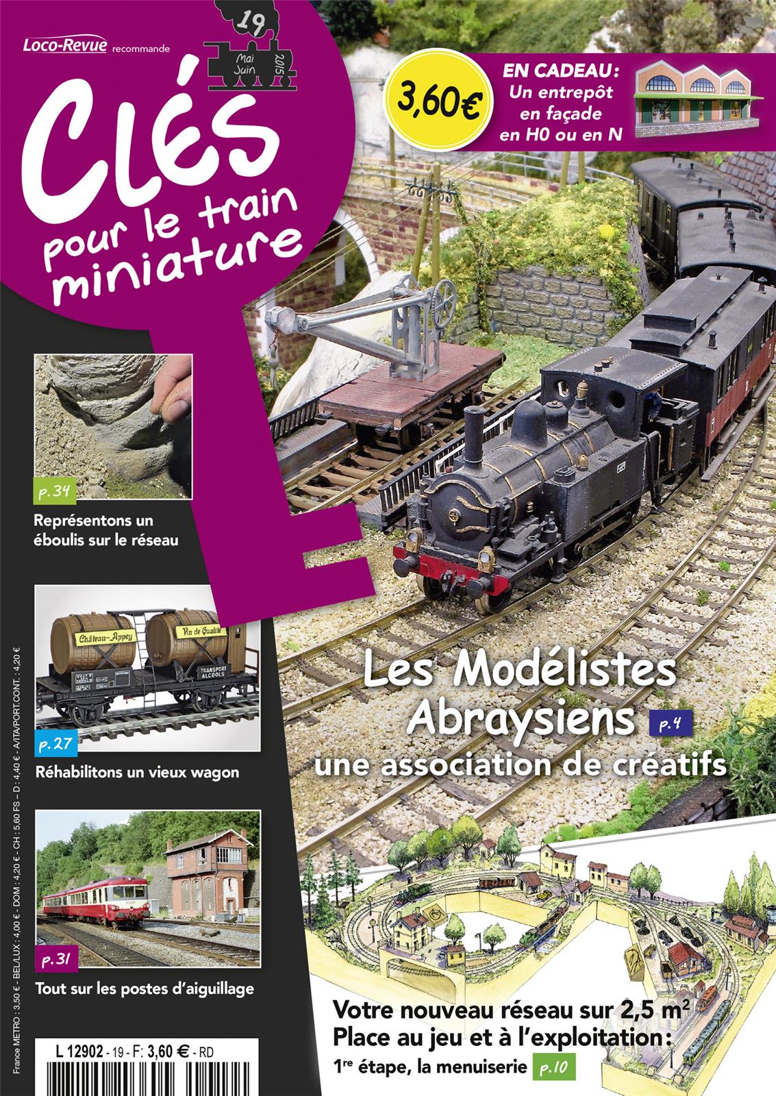 Clés pour le train miniature n° 19