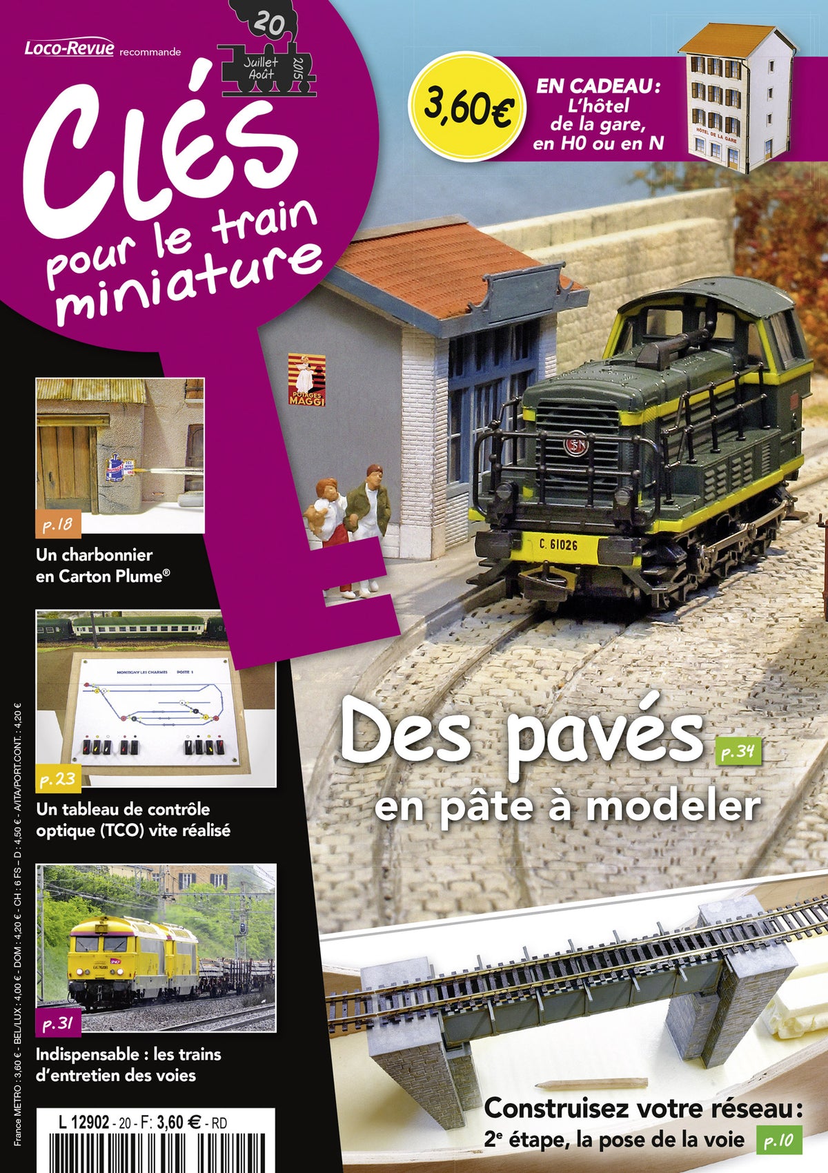 Clés pour le train miniature n° 20
