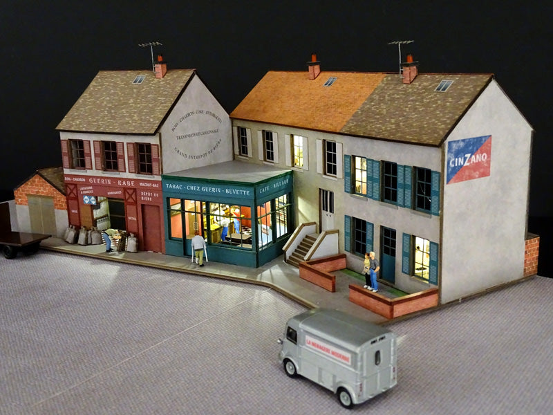 3 Maisons en angle de rue 210° (angle à droite ou à gauche) 2 commerces