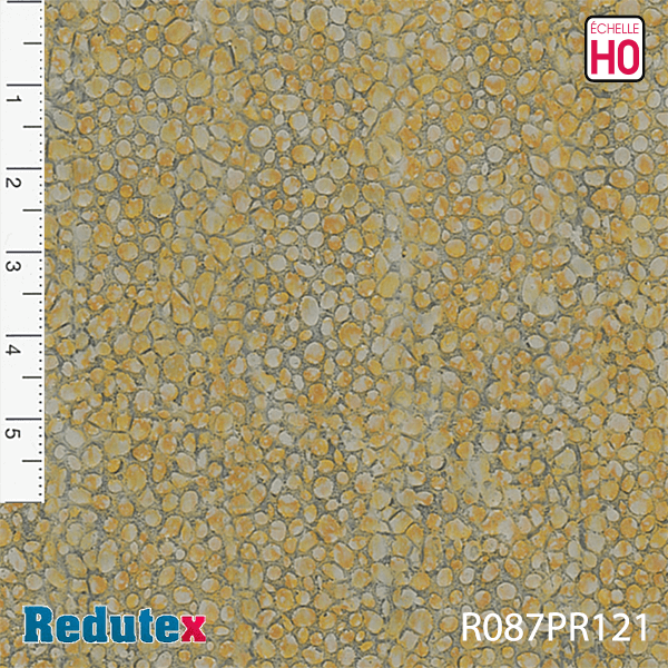 Texture adhésive pierres rustiques ocre grise polychrome