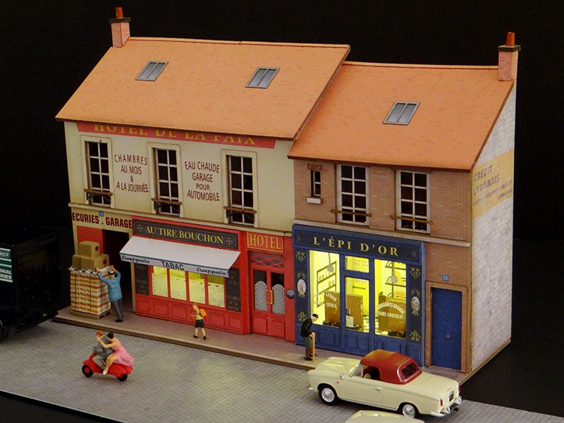 Façade Vitrines Café et Boulangerie