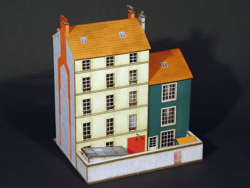 Bloc 2 immeubles droits hôtel et restaurant