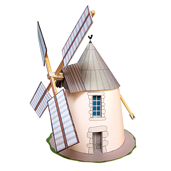 Ensemble de bâtiments en carton à découper "Bâtiments civils n°2"