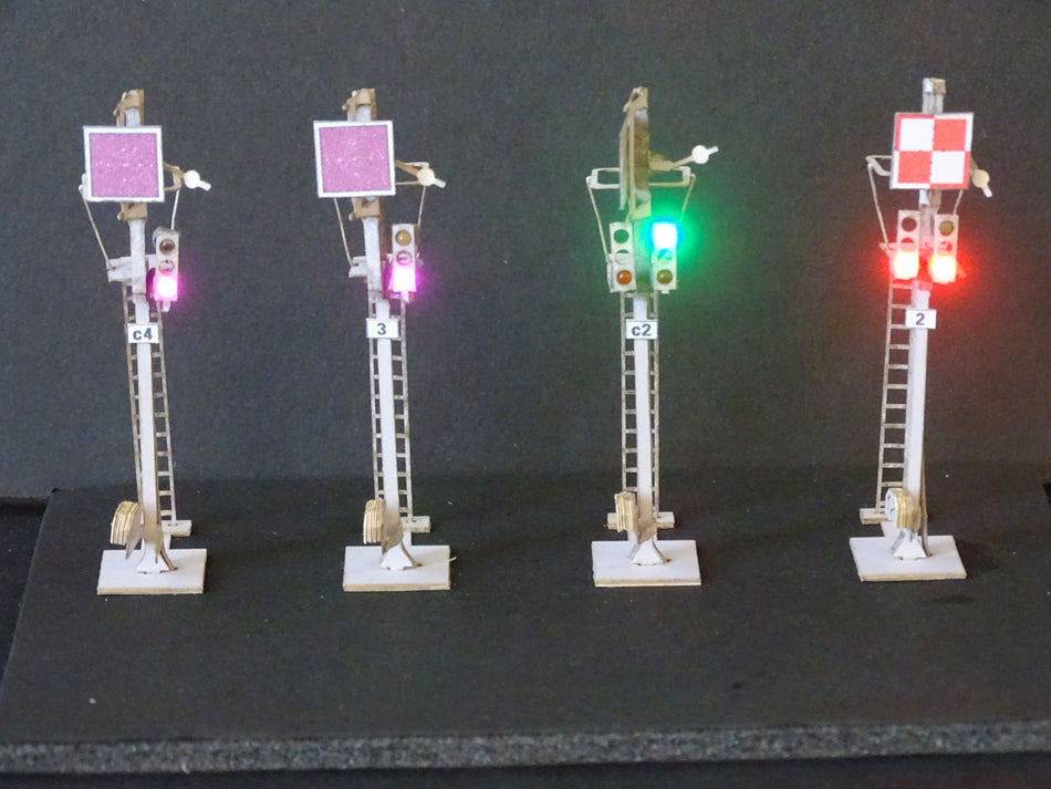 Kit de 4 simples signaux mécaniques sur mât unifié