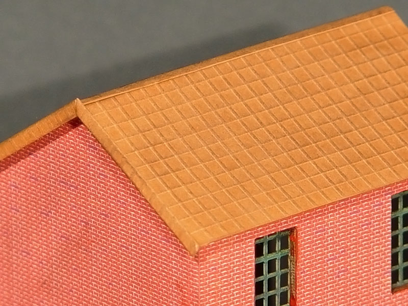 Tuiles flamandes en carton gaufré