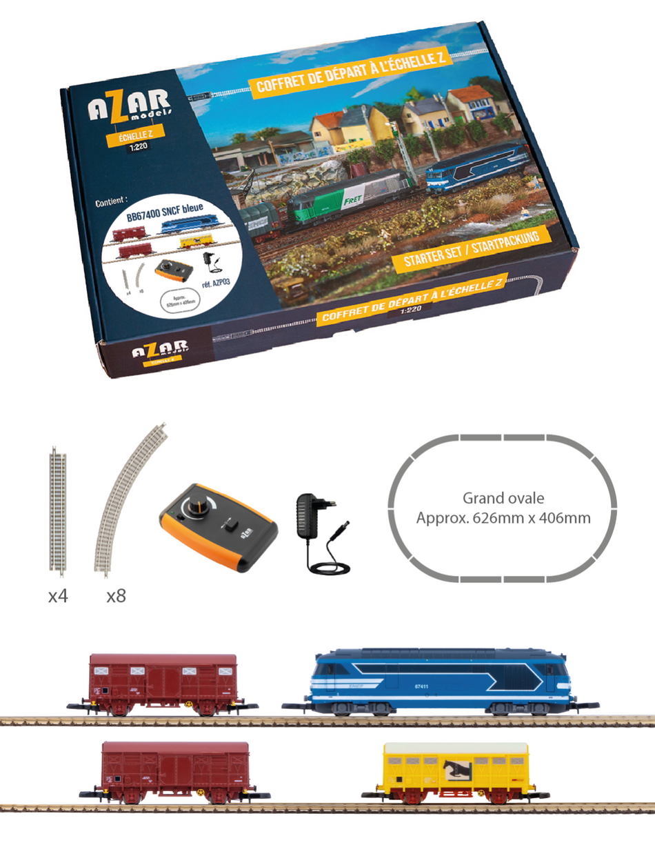 Coffret de départ "BB67400 bleue" (éch. Z)