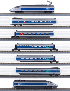 Coffret TGV Paris Sud-Est (TGV PSE) livrée Atlantique à l'échelle Z - version analogique