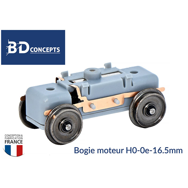 Bogie moteur H0, entraxe 28 mm