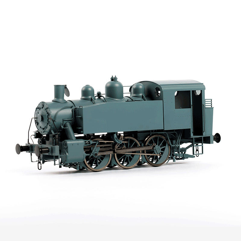 Locomotive à vapeur 030 TU grise (sans marquage), ép. III, SNCF, éch 0