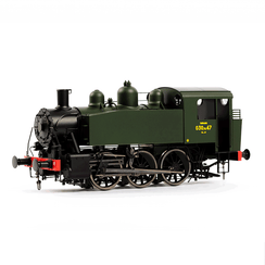 Locomotive  à vapeur 030 TU 47 (Ouest - Thouars), ép. III, SNCF, éch 0