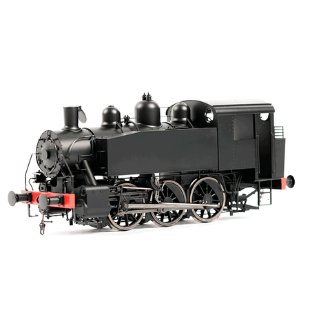 Locomotive à vapeur 030 TU noire,  ép. III, SNCF, éch 0