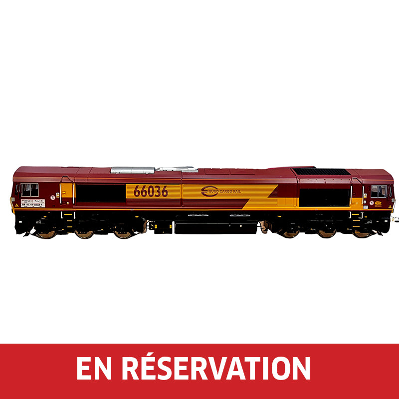 Locomotive EMD Class 66, ép. VI, Euro Cargo Rail, DAPOL, éch 0 - Analogique