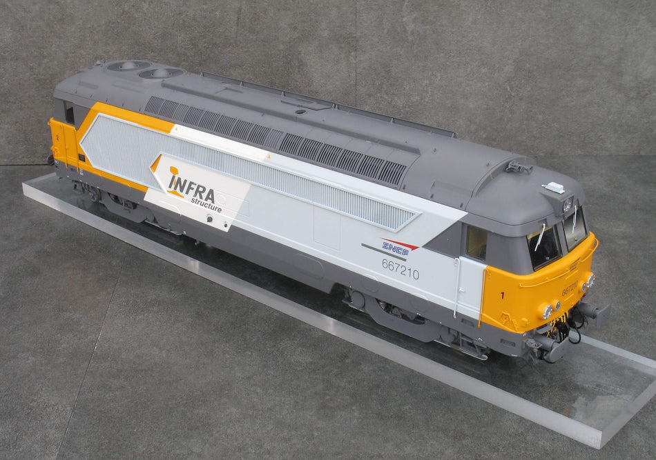 Locomotive Diesel 667210 (INFRA), ép. VI, SNCF, éch 0 - Analogique