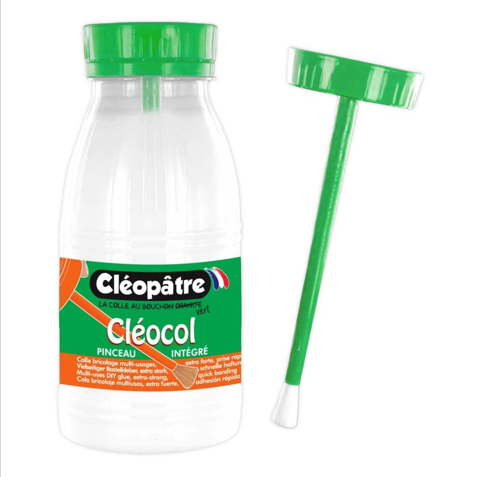 Cléocol flacon 250 g avec pinceau intégré