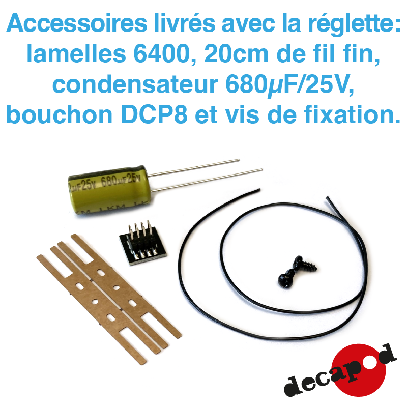 Réglette d'éclairage pour A9u Corail Roco