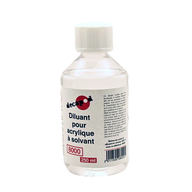 Diluant pour acrylique à solvant 250 mL