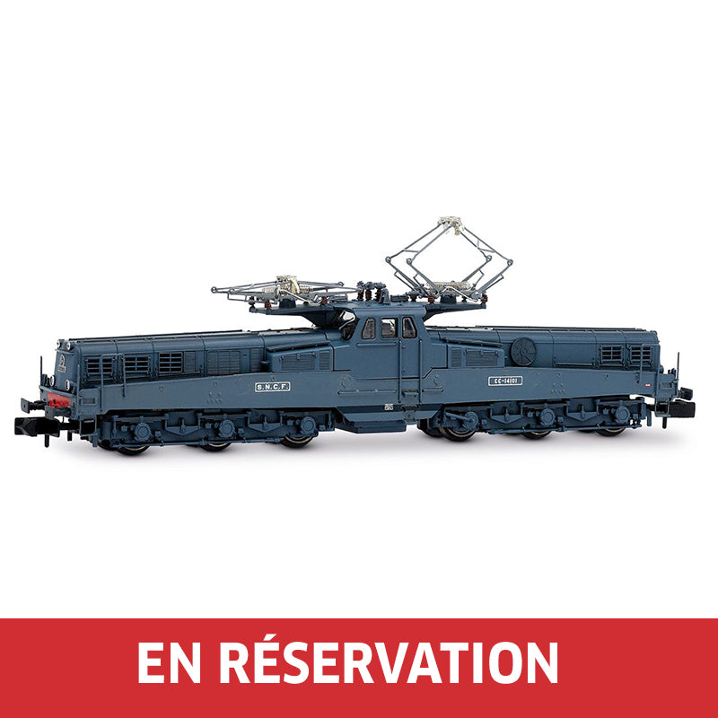 Locomotive électrique CC 14101 en livrée bleue, version d'origine, ép. III, SNCF, éch. N,  avec décodeur sonore multiprotocole