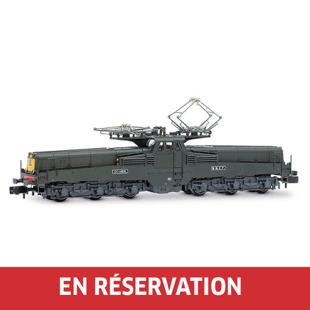 Locomotive électrique CC 14014 en livrée verte/jaune, ép. IV, SNCF, éch. N, avec décodeur sonore multiprotocole