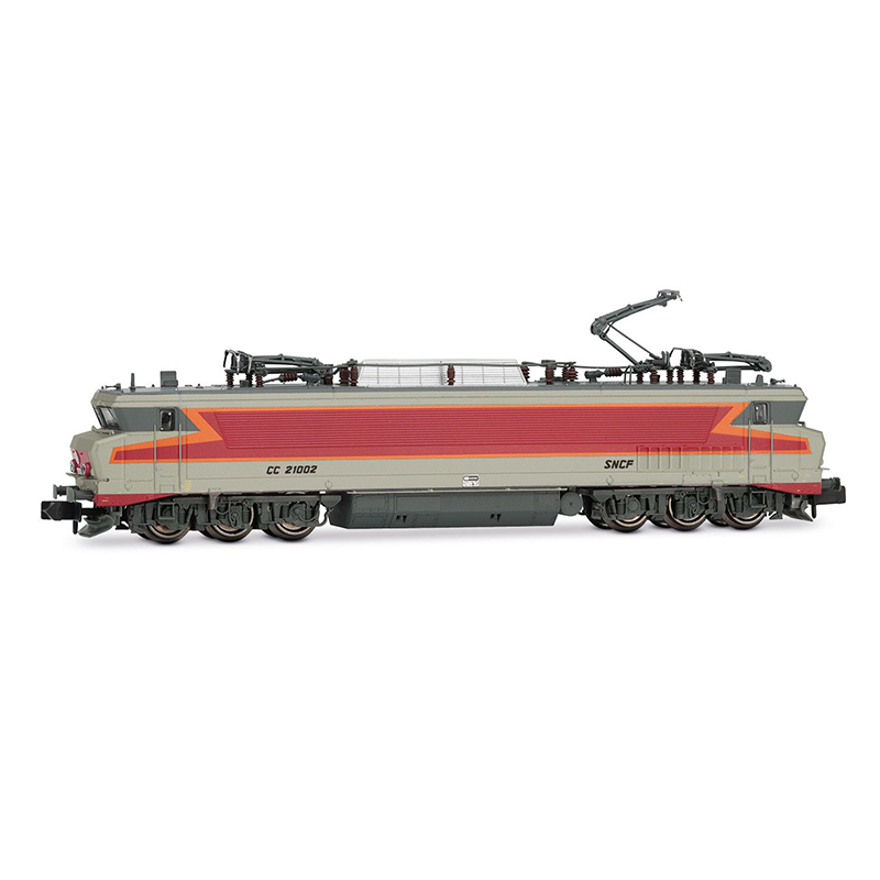 Locomotive électrique bicourant CC 21002, livrée gris « Béton » (logo « Beffara »), ép. IV-V, SNCF, avec décodeur sonore