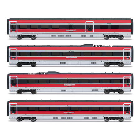 Coffret de 4 voitures intermédiaires du train « Frecciarossa 1000 », publicité « Le plaisir d'un voyage nouveau », ép. VI, FS Trenitalia
