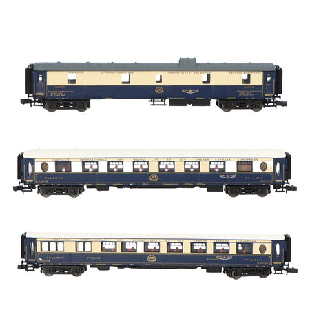 Coffret de 3 voitures « Etoile du Nord », set 1/2 (DD3, VP Flèche d'Or + VPC Étoile du Nord), ép. II, CIWL