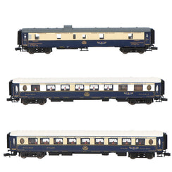 Coffret de 3 voitures « Etoile du Nord », set 2/2 (DD3, VPC Flèche d'Or + VP Étoile du Nord), ép. II CIWL