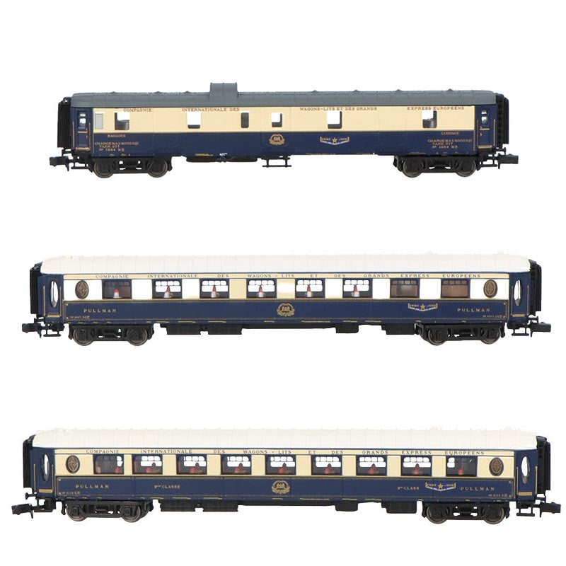 Coffret de 3 voitures « Etoile du Nord », set 2/2 (DD3, VPC Flèche d'Or + VP Étoile du Nord), ép. II CIWL