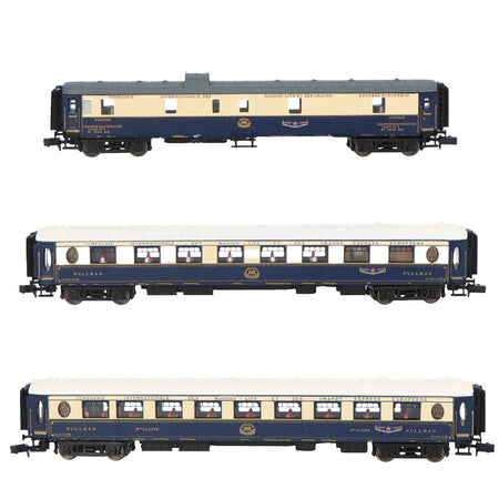 Coffret de 3 voitures « Etoile du Nord », set 2/2 (DD3, VPC Flèche d'Or + VP Étoile du Nord), ép. II CIWL