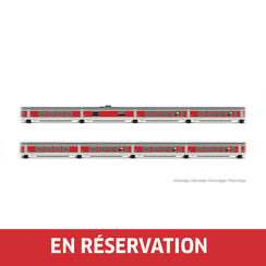 Coffret de 8 voitures complémentaires du Talgo III RD TEE « Catalan Talgo », en livrée d'origine, ép. III, RENFE, éch. N