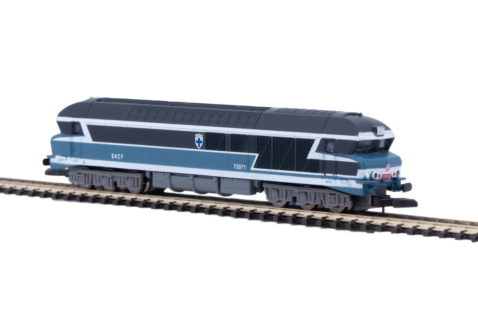 Locomotive diesel CC72071 SNCF  Bleue - numérique (éch. Z)