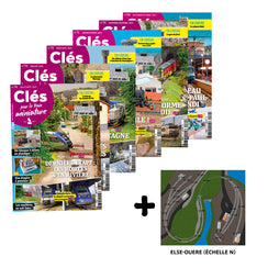 Lot Clés pour le train miniature 13 : les n°69 à 74 + Plan de réseau Else-Ouere