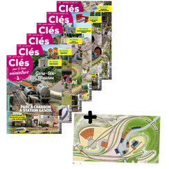 Lot Clés pour le train miniature 15 : les n°81 à 86 + Plan de réseau Gare-Six-Maures