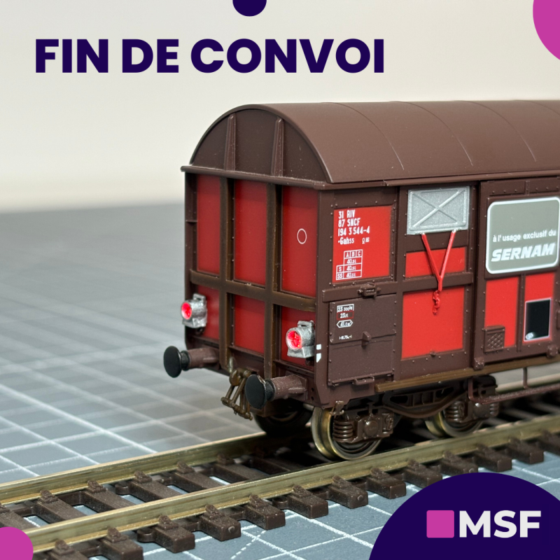Feux de fin de convoi ancien - Platine d'éclairage