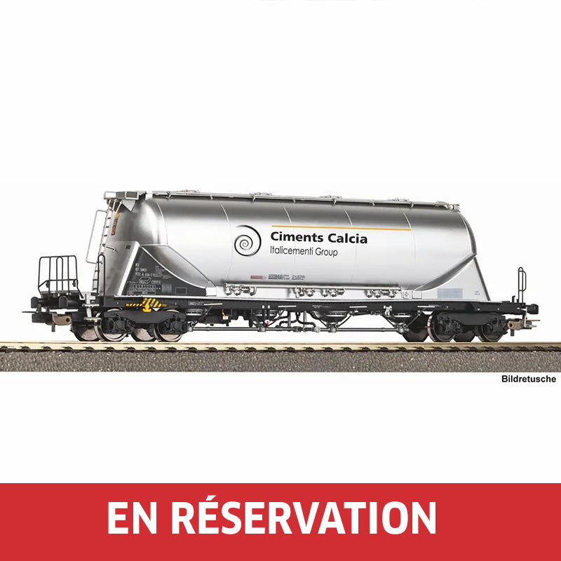 Wagon silo Uacns Ciments Calcia, ép. V, SNCF