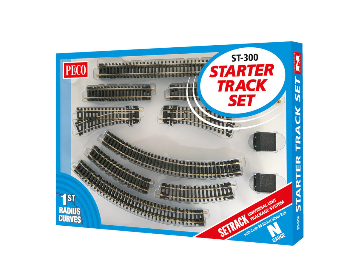 Coffret de départ voie Setrack échelle N (code 80) - Rayon 1
