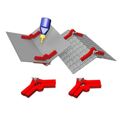 Ensemble de 2 équerres aimantées à angles réglables pour toiture en kit
