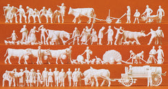52 figurines et 50 animaux à la campagne - à peindre