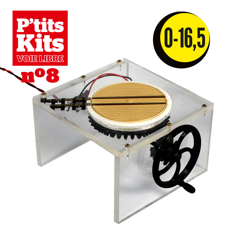 La plaque tournante Zéro voie étroite 16.5 mm - P'tits Kits Voie Libre