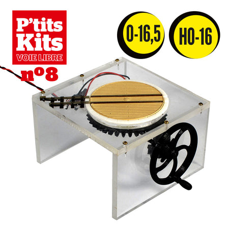 La plaque tournante 16,5 mm, écartement compatible H0 voie normale et Zéro étroit - P'tits Kits Voie Libre