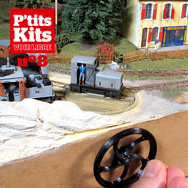 La plaque tournante 16,5 mm, écartement compatible H0 voie normale et Zéro étroit - P'tits Kits Voie Libre