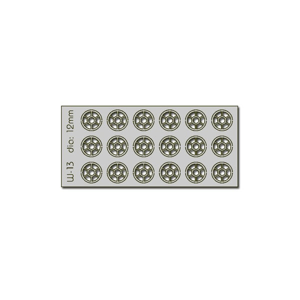 18 fenêtres rondes de 12 mm de diamètre, éch. H0/00