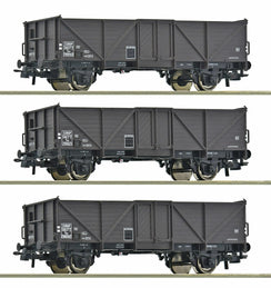 Coffret de 3 wagons de marchandises ouverts, ép. III, SNCF