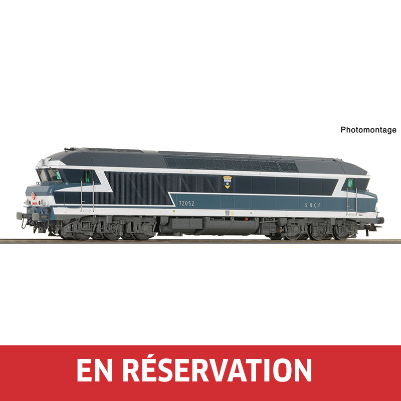 Locomotive diesel CC 72052, ép. IV, SNCF, DC