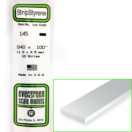 Bande de polystyrène - 1x2,50x355mm - EVG 145