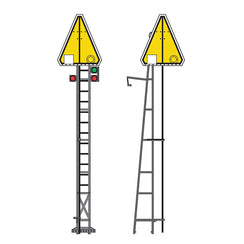 Signal PLM sur mât en treillis - Ralentissement, ép. II à V
