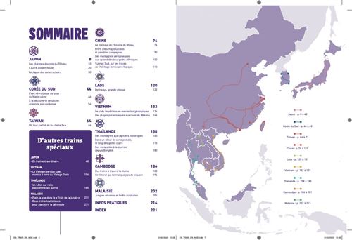 En train en Asie - 22 itinéraires sur les rails