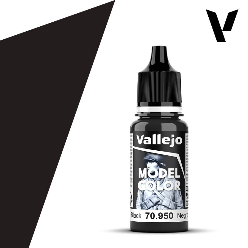 Peinture acrylique noir mat – Vallejo Model Color 70.950