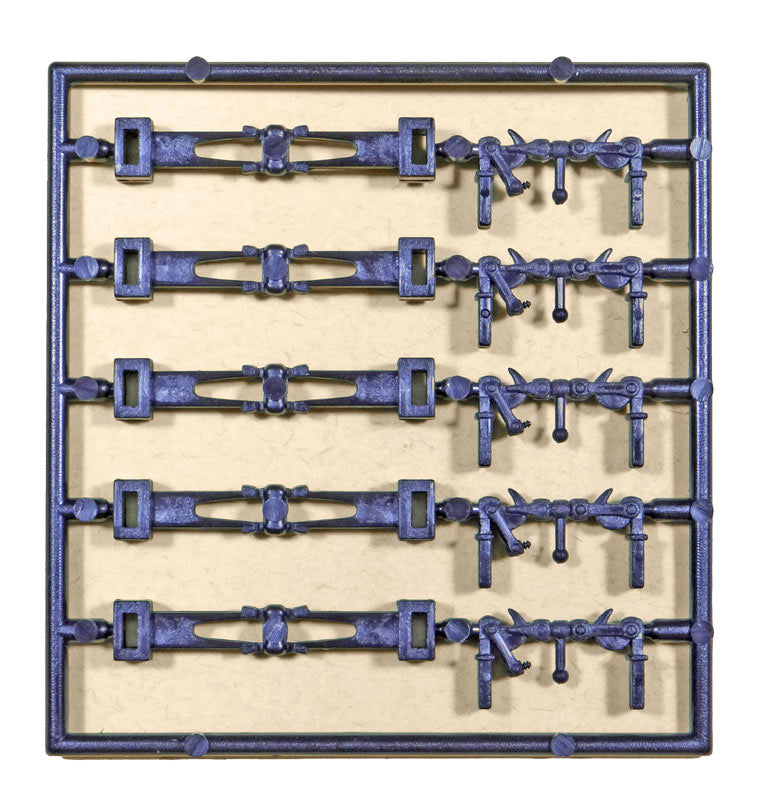 5 attelages à vis à élongation variable