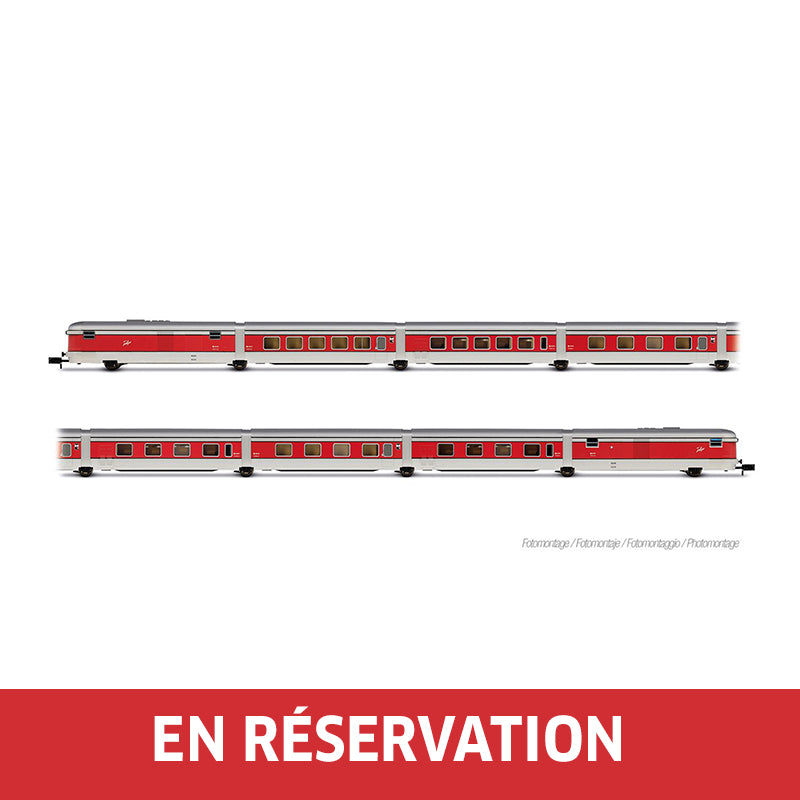 Coffret principal de 8 unités du Talgo III RD « Barcelona Talgo », avec toit argenté, ép. III-IV, RENFE, éch. N